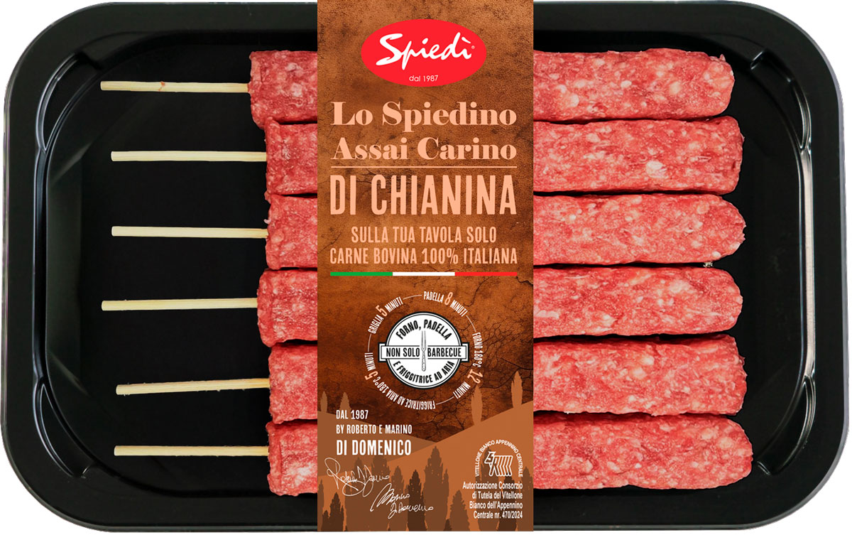 Set Di 2 Spiedi Doppi In Acciaio Inox - Lunghezza 60 Cm, Manico In Legno, Per Barbecue E Spiedini Grandi